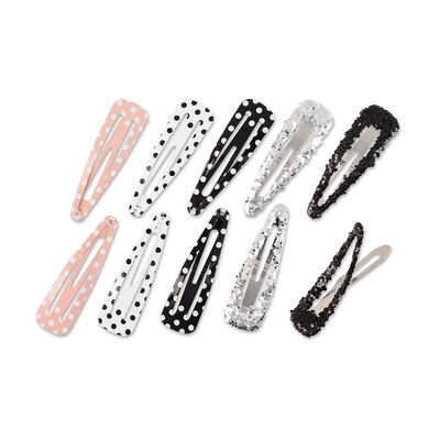 Clips real style dif. Colores 10 piezas