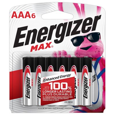 Pila Energizer Max Alcalina AAA de 6 Piezas