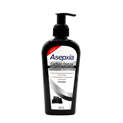 Asepxia Carb Jabón Líquido 200 ml Global