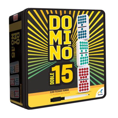 Domino Doble 15 De Colores D585 Novelty