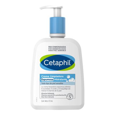 Cetaphil Crema Limpiadora Espumosa Hidratante 473ml