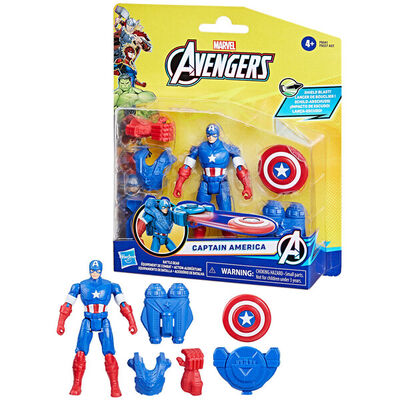 Figura de acción Marvel Epic Hero Capitán América con Equipo Batalla