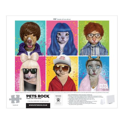 Rompecabezas adulto generico pets rock 500 piezas caja de cart&oacute;n