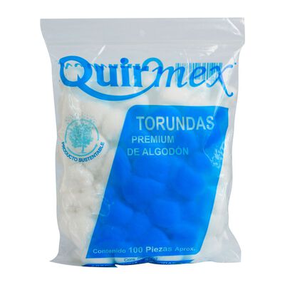 Quirmex  Torundas de Algod&oacute;n 75 gr