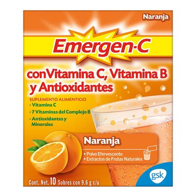 Emergen-C Vitamina Naranja 10 sobres