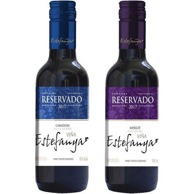 Duo Pack Vino Tinto Estefanya Merlot y Cabernet
