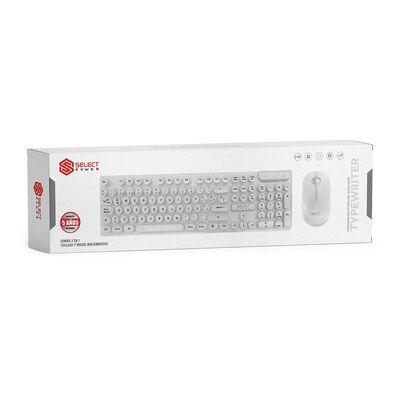 Teclado + Mouse Inal Blanco Spwr
