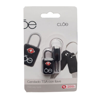 Candado TSA con llave Cloe