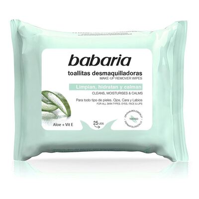 Toallitas desmaquilladoras aloe vera