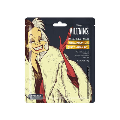 Disney Mascarilla Individual Cruella Niacinamida (Vitamina B3)