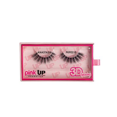 Pesta&ntilde;as Postizas 3D Eyelashes Pink Up Anastasia 10