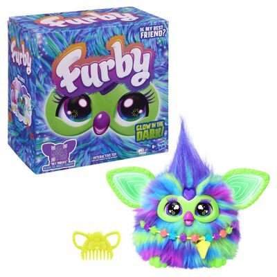 Peluche Interactivo Furby Galaxy Edición Brilla en la Oscuridad de Hasbro