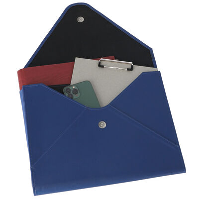 Portafolio Tama&ntilde;o Oficio Flexible Azul Kyma