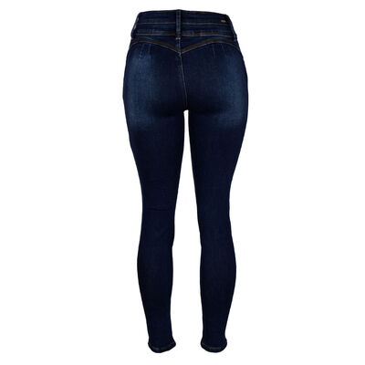 Jeans Skinny con Pretina Ancha Philosophy Color Azul Talla 5 para Mujer
