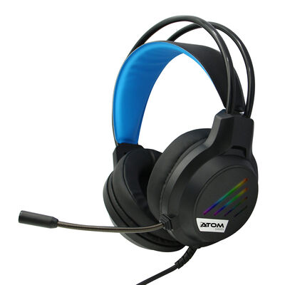 Aud&iacute;fonos Gamer RGB ATOM GAMES para PlayStation Al&aacute;mbrico con Micr&oacute;fono Ajustable