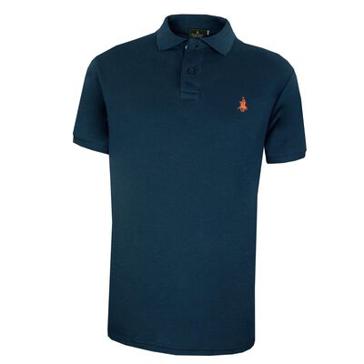 Playera Lisa Polo Club Azul Para Hombre EG
