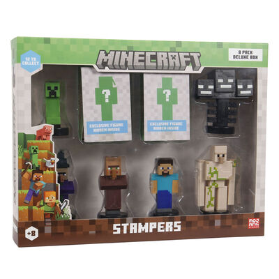 Set de Ocho Figuras MINECRAFT Stampers Deluxe Box