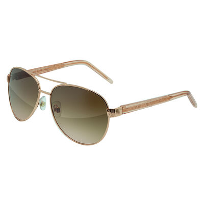 Lente solar Sof&iacute;a Vergara x Foster Grant Carmen Aviador Oro Rosado