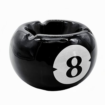 Cenicero Cer&aacute;mica Bola 8