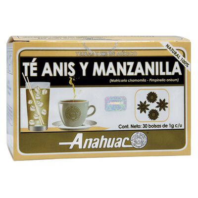 T&eacute; de An&iacute;s y Manzanilla Anahuac