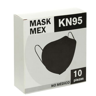 M&Aacute;SCARA KN95 NGR PAQ 10 PZS