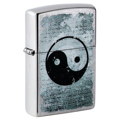 ENCENDEDOR ZIPPO CROMADO DISENO STR