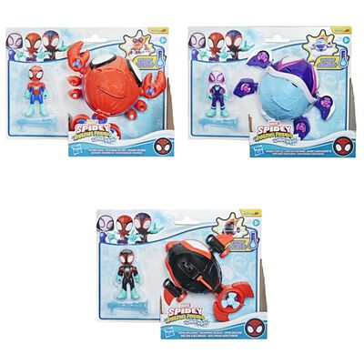 Set Spidey and his Amazing Friends Water-Webs Figuras y Veh&iacute;culos Cambio de Color Surtido