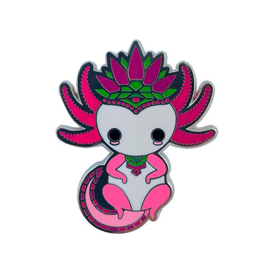 Pin met&aacute;lico ajolote Yul