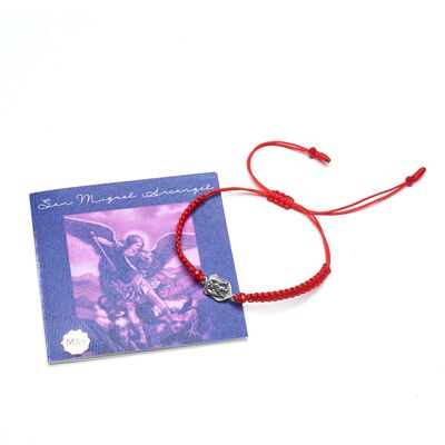 Pulsera de San Miguel Arcangel hilo rojo