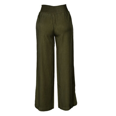 Pantal&oacute;n Liso Pata Ancha Philosophy Color Verde Talla Grande para Mujer