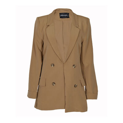 Saco Abierto con Detalle de Botones Philosophy Talla Chica para Mujer