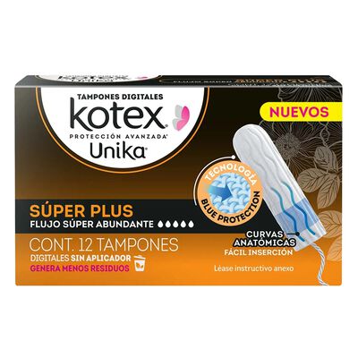 Tampones Kotex Unik Digital S&uacute;per Plus