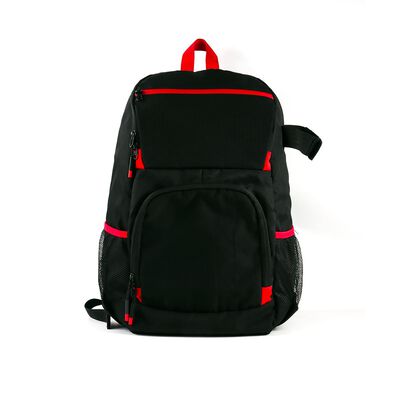 Mochila negra con rojo Diving Squirrel para cámara