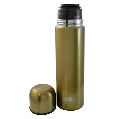 Termo Acero Inoxidable 500 ml Oro con Funda de Vinil Wallis