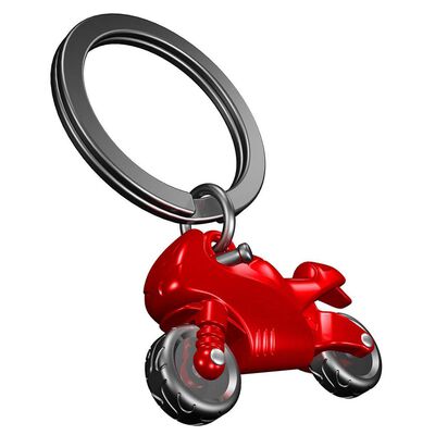 Llavero met&aacute;lico moto roja 06-mt05