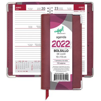 Agenda Lujo Tinto