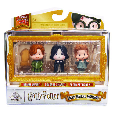 Set Magical Moments Harry Potter Año 3 con Micro Figuras: Remus Lupin, Severus Snape y Peter Pettigrew