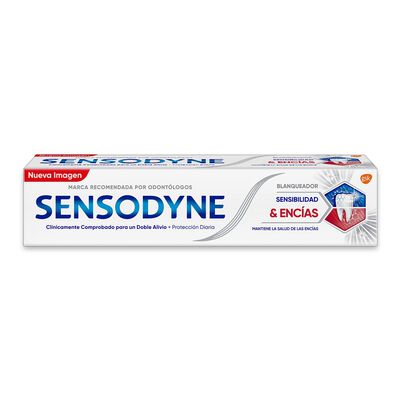 CREMA DENTAL SENSODYNE SENSIBILIDAD & ENCIAS BLANQUEADORA 100G