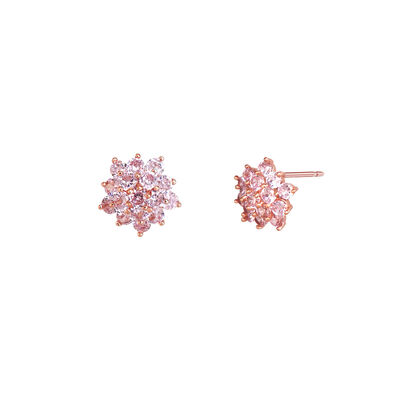 Aretes Plata .925 Circonia Light Rose Lullaby