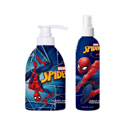 Disney Set de Jab&oacute;n para Manos 500 mL + Body Mist de 150 mL Spiderman
