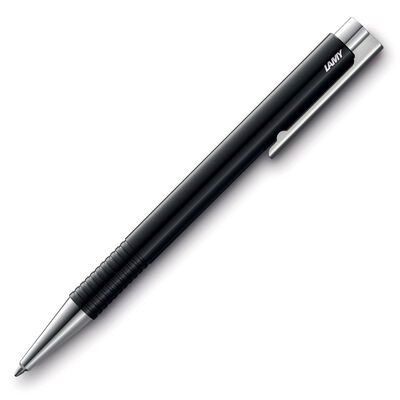 Bolígrafo Lamy negro  acero pulido