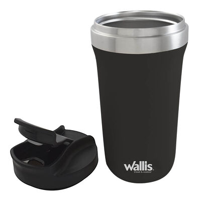 Vaso T&eacute;rmico Acero Inoxidable 470 ml Negro Wallis