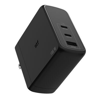 Cargador de Pared STF 100W GAN Usb/2 Tipo C