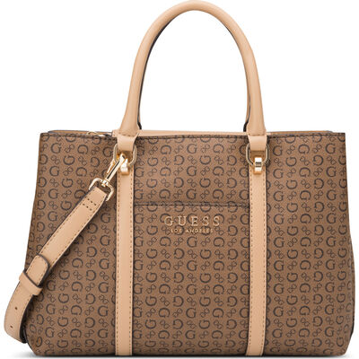 Bolsa Satchel Guess Color Café Medio para Mujer