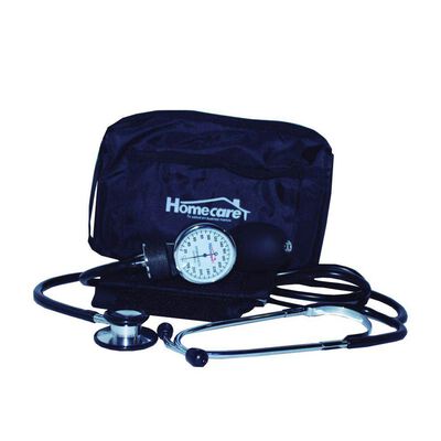 Kit Bauman&oacute;metro Negro con Estetoscopio Duplex