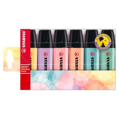 Marcatextos Stabilo Boss colores pastel BL
