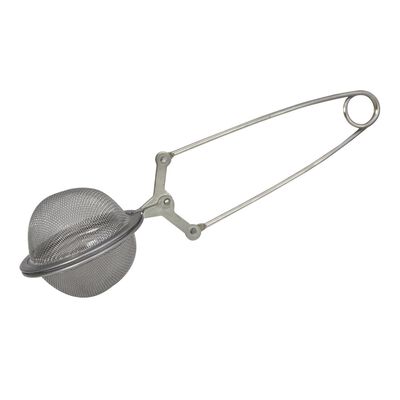 Infusor de té Steiner en forma de bola con pinza de acero inoxidable, 4.5cm