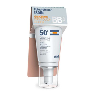 Fotoprotector Isdin 50+ Gel Crema Dry Touch con Color 50ml