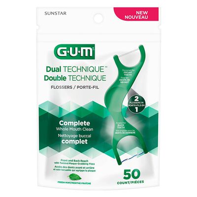 Hilo dental Flossers  Dual technique 50s. - GUM®