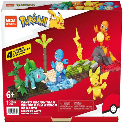 Set de Construcci&oacute;n Equipo de Kanto Pok&eacute;mon Mega Construx